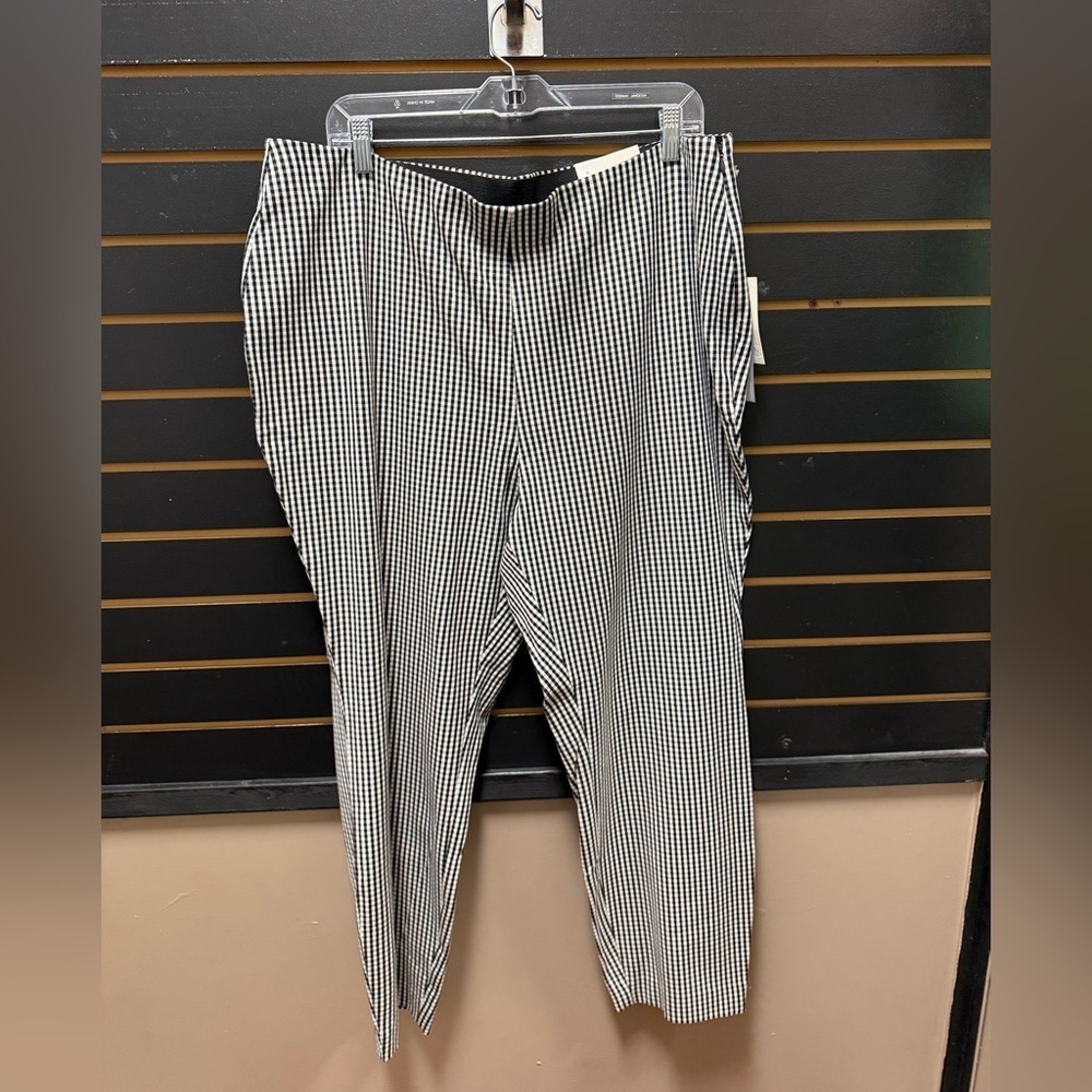 Target Gingham Skinny Ankle Pants High Rise Stretch Size 17R NWT